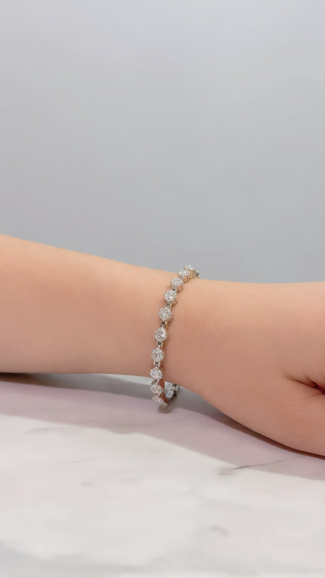 Wholesaler JINLONG BIJOUX - Bracciale con zirconia e rame platato rodiato