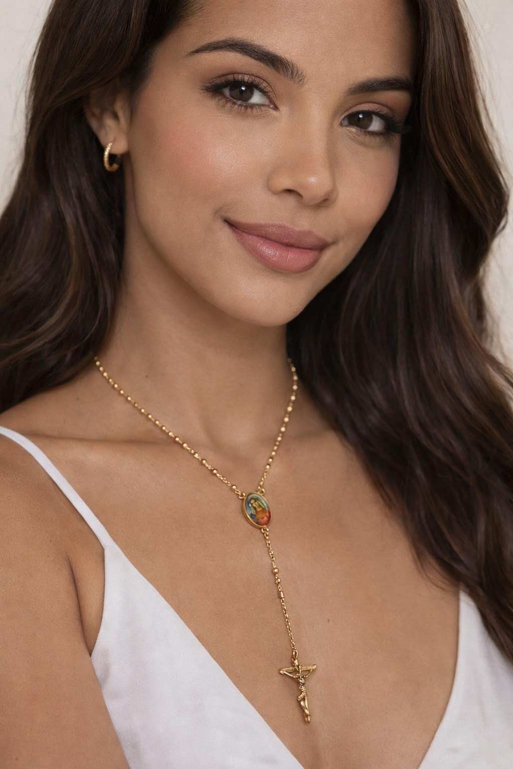 Mayorista JINLONG BIJOUX - Collana rosario maria rame