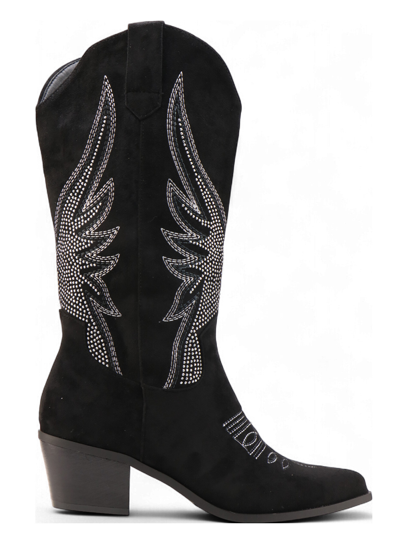 Grossiste JM.DIAMANT - Bottes de cowboy brodées en suédine