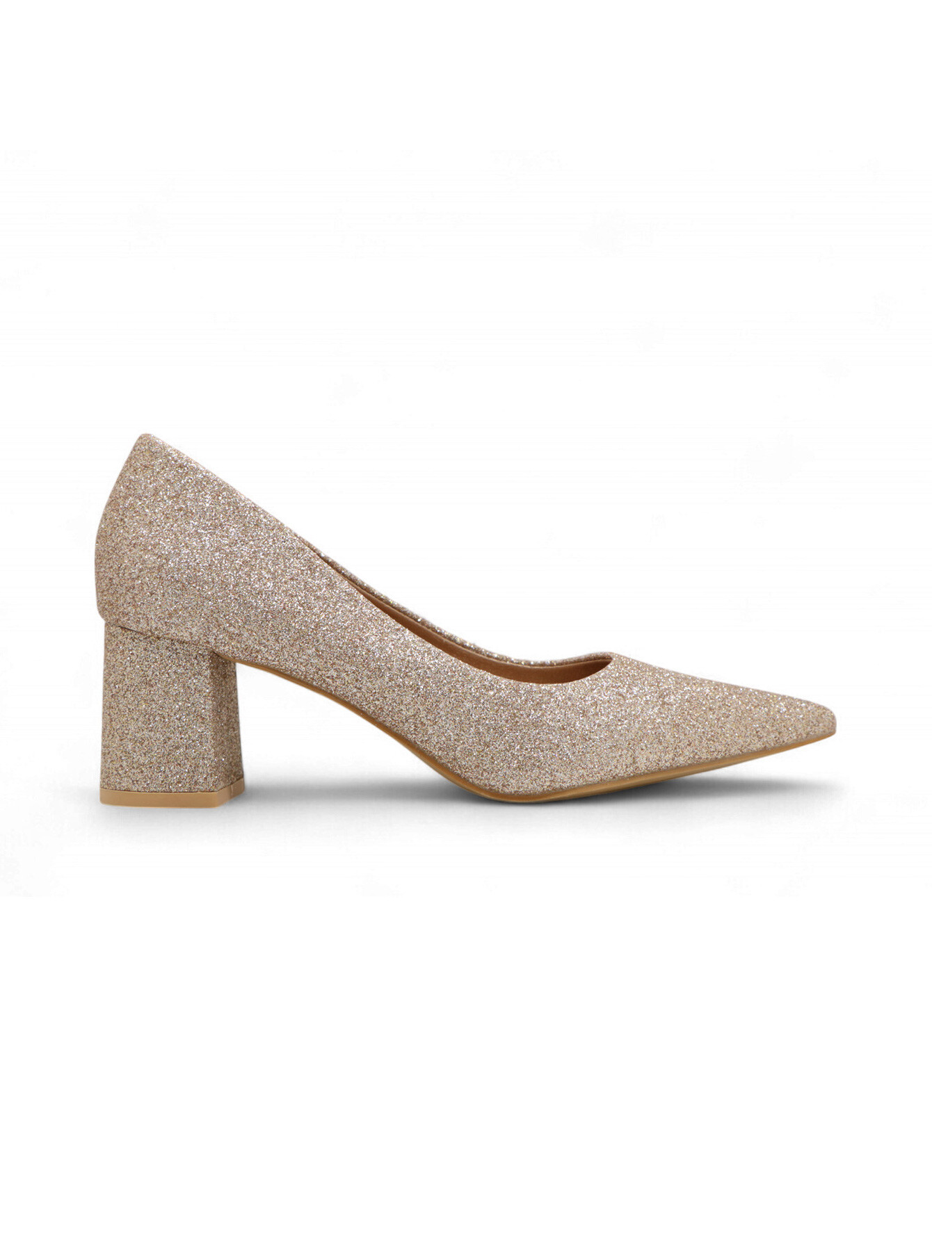Grossiste JM.DIAMANT - Escarpins pointus pailletés à talons carrés
