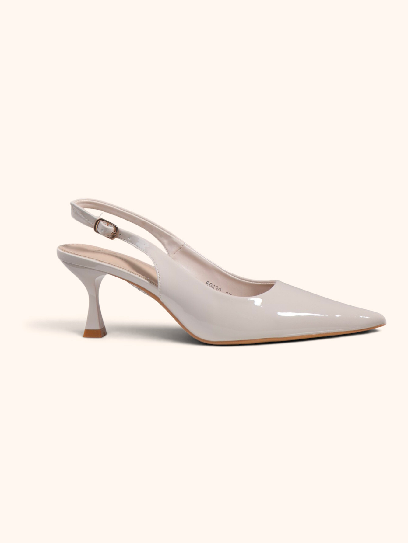 Grossiste JM.DIAMANT - Escarpin Vernis À Bride Arrière