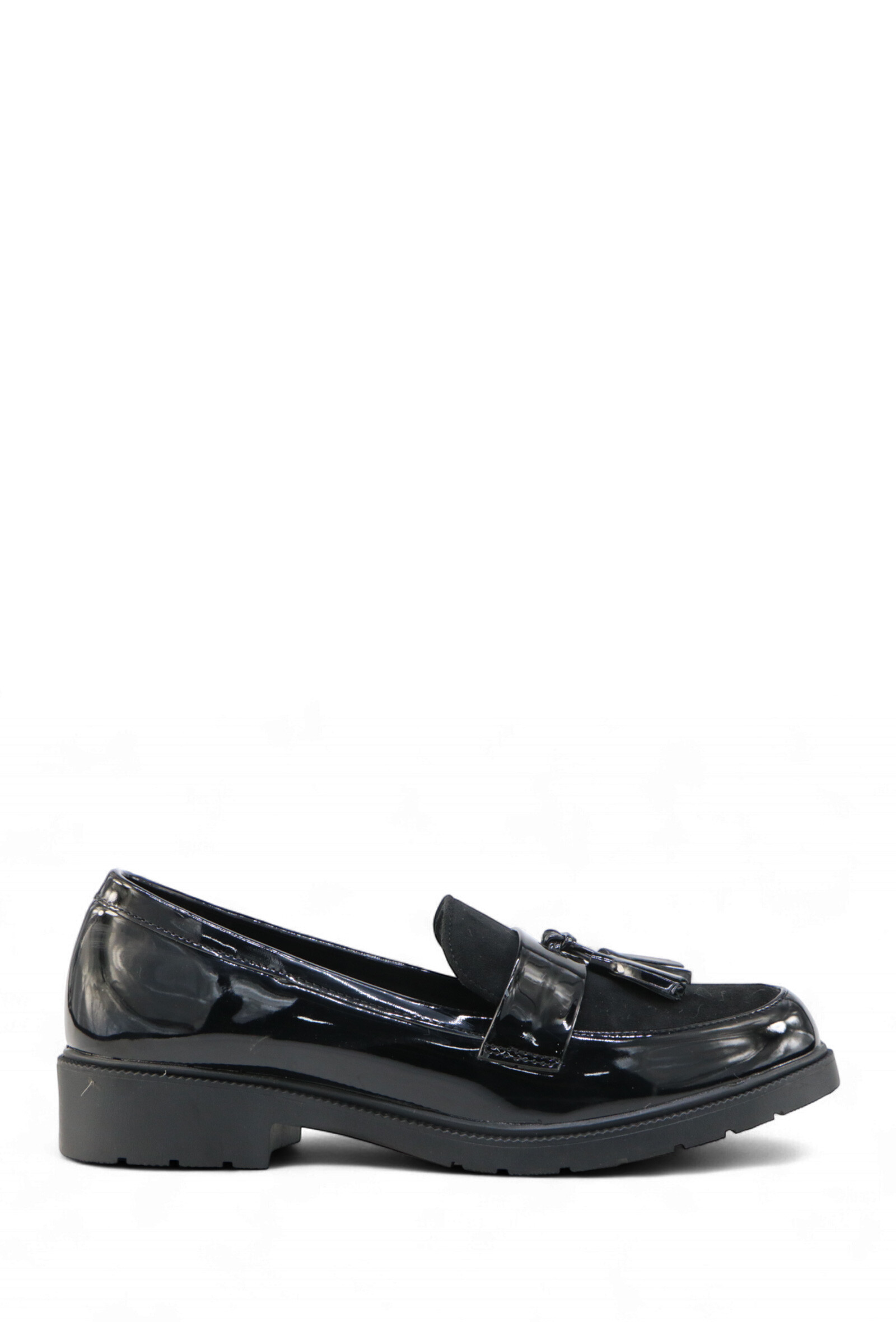 Wholesaler JM.DIAMANT - Patent and suede tassel loafer