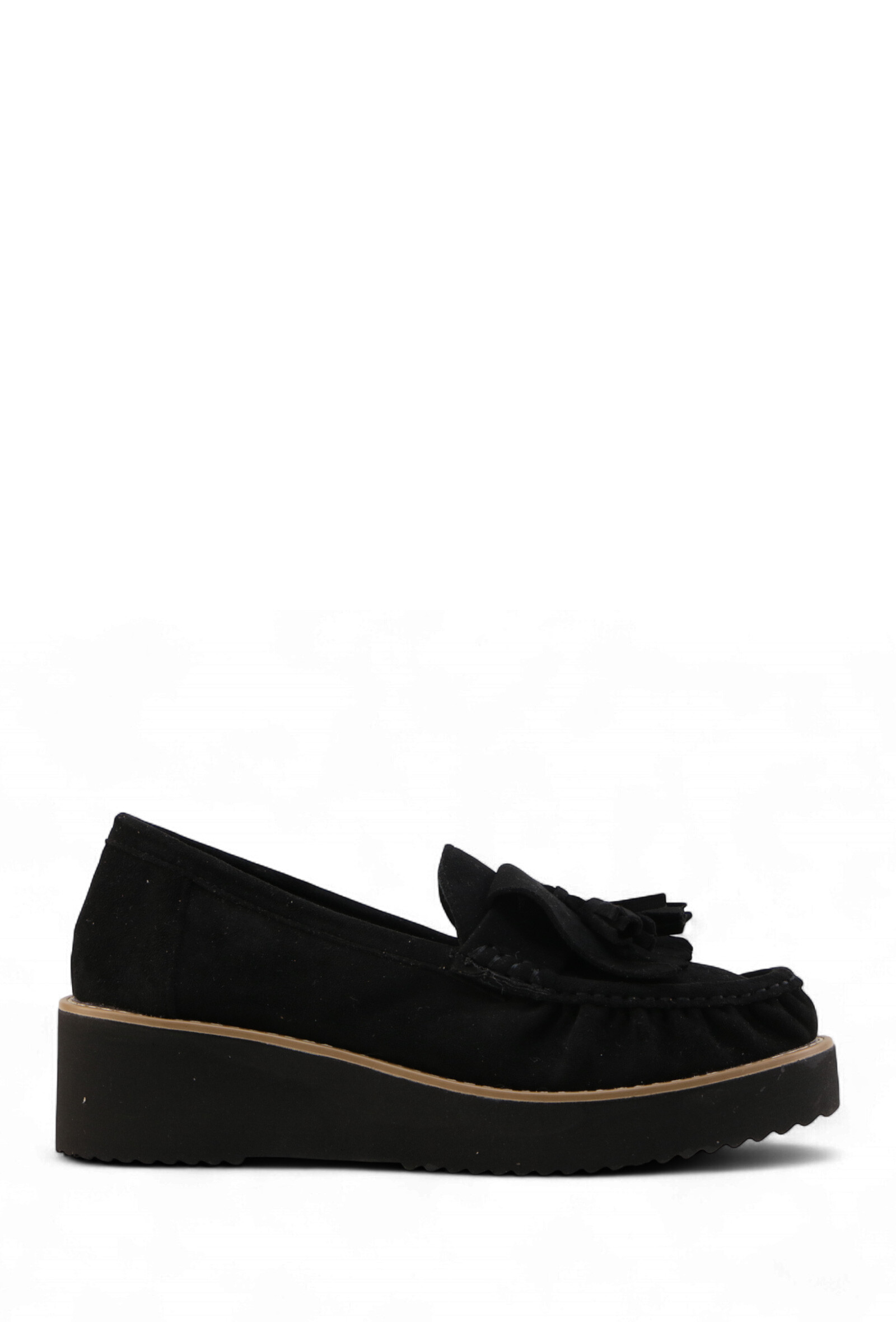 Wholesaler JM.DIAMANT - Suede wedge loafer platform shoes