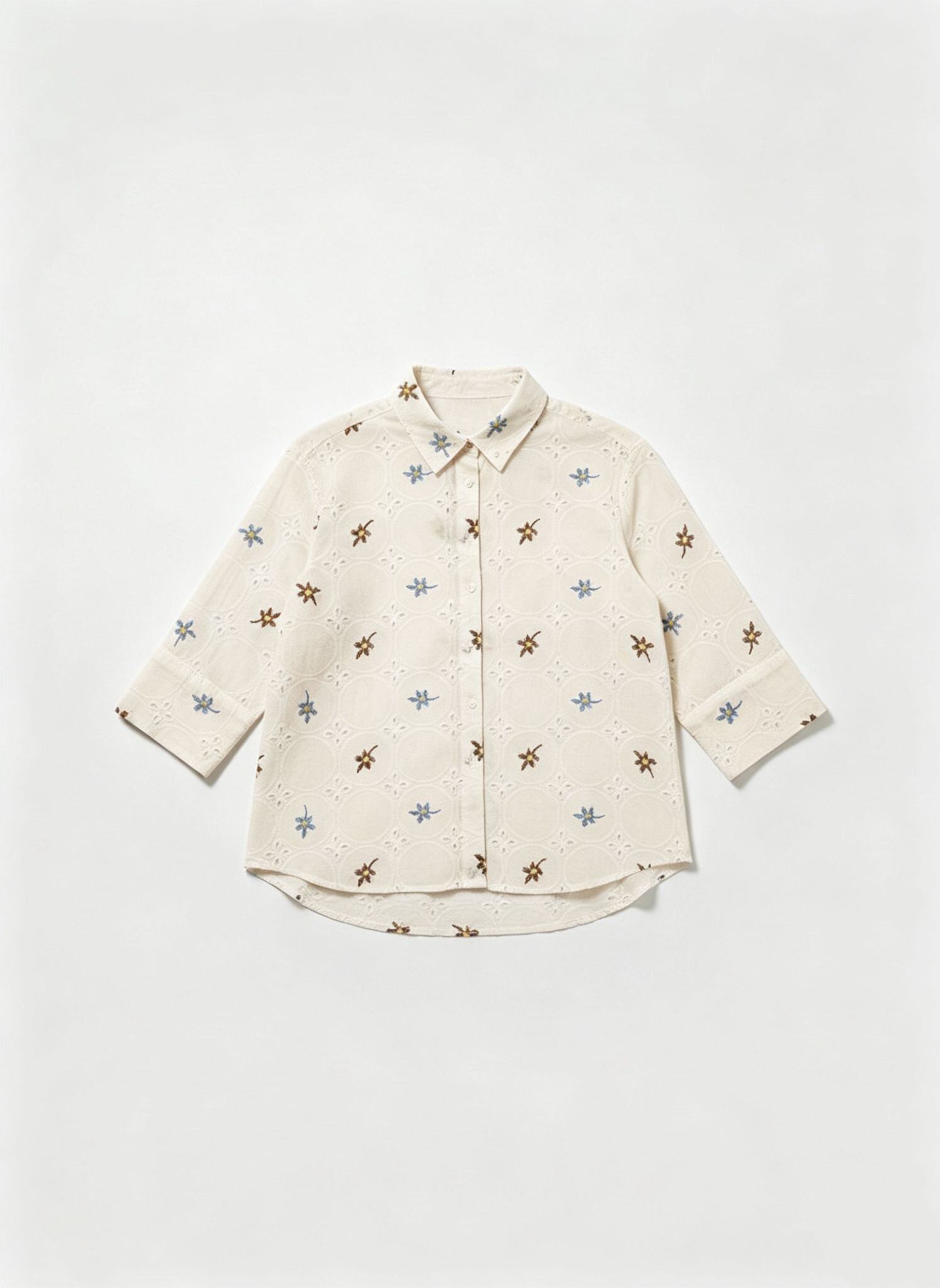 Wholesaler JNJ - Cotton shirt with floral prints