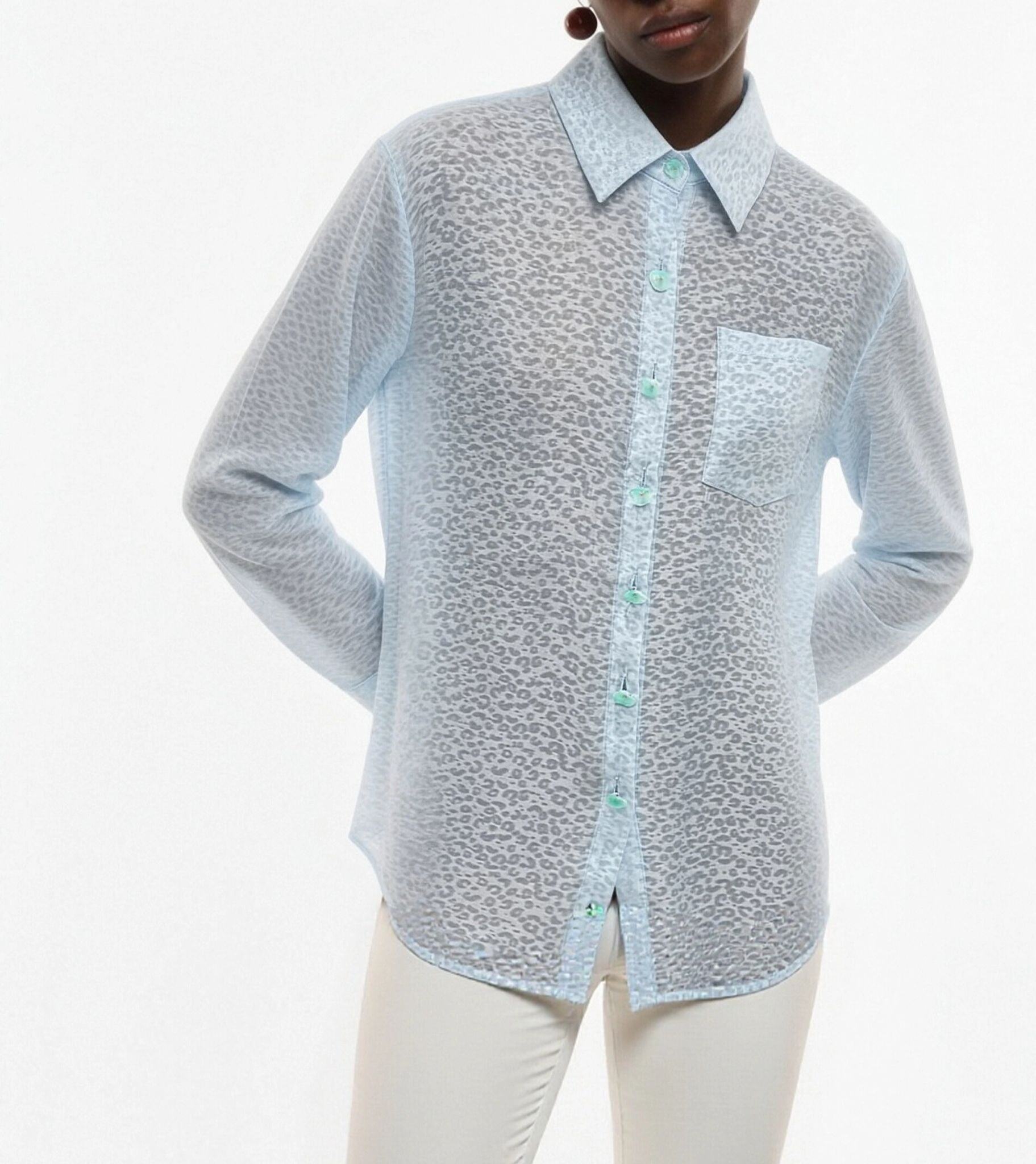 Mayorista JNJ - Camisa con estampado de leopardo