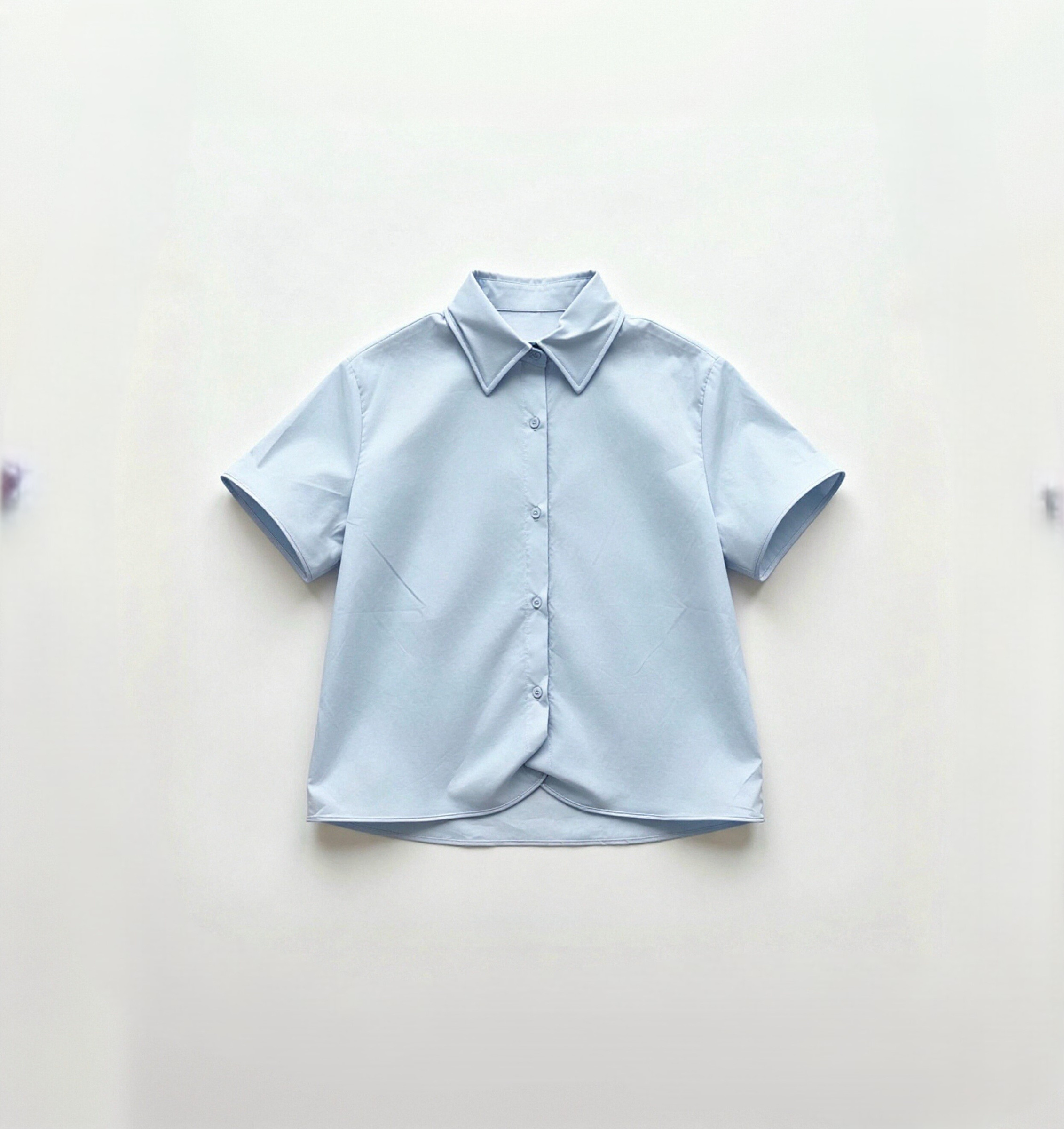 Wholesaler JNJ - Cotton shirt with adjustable edges
