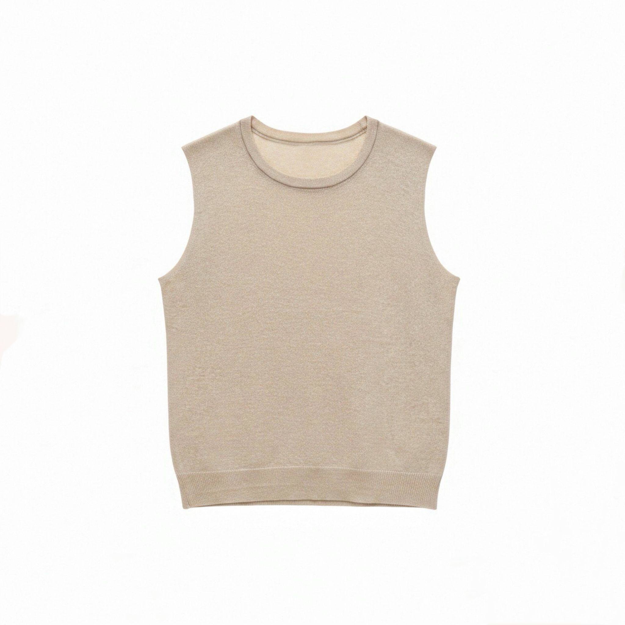 Mayorista JNJ - Camiseta sin mangas de mezcla de lurex