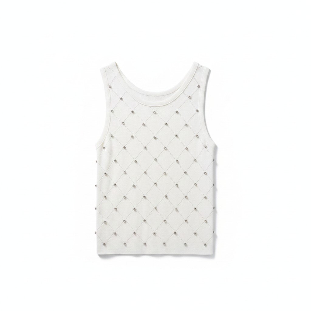 Wholesaler JNJ - Tank top with rhinestones