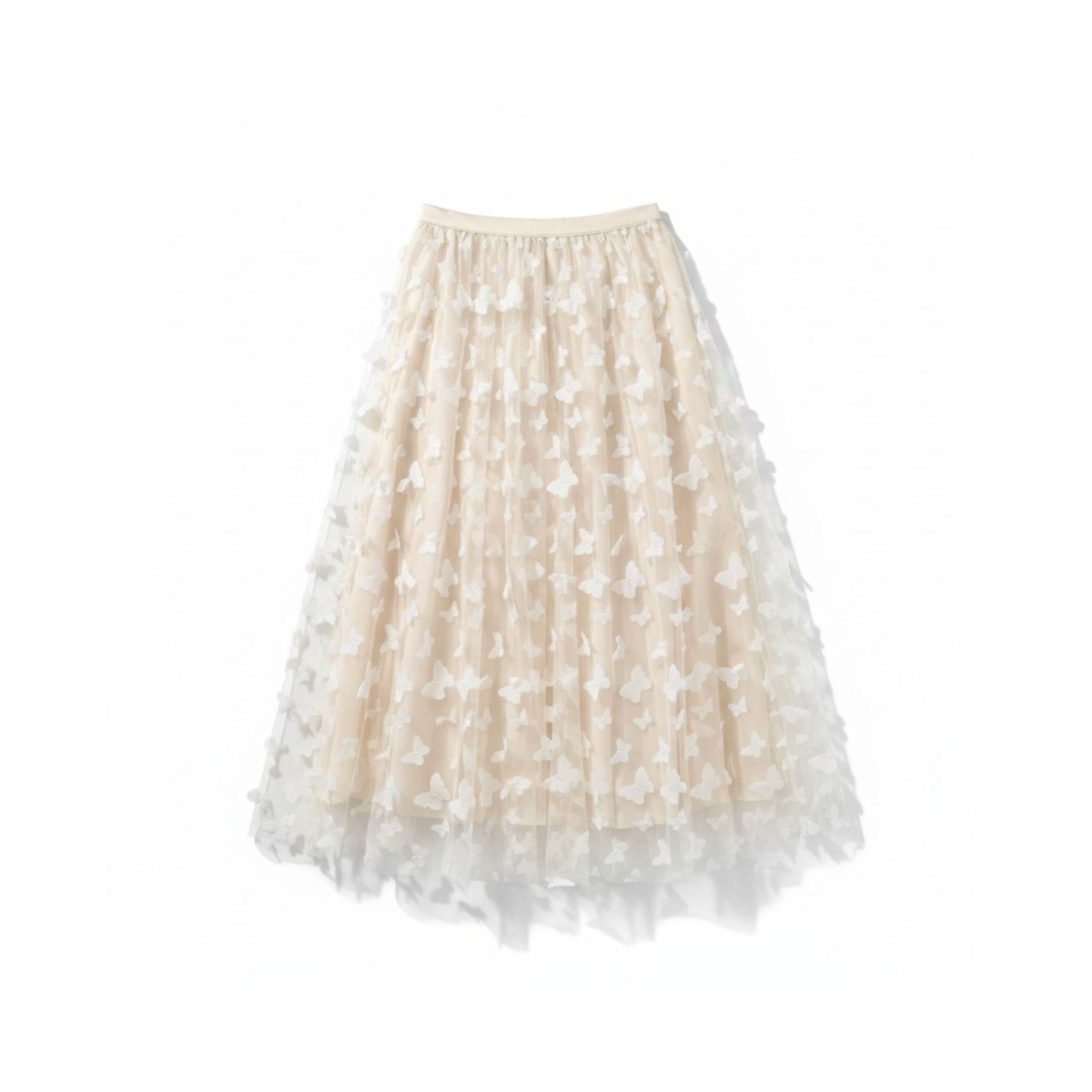 Wholesaler JNJ - Gauze skirt with butterflies