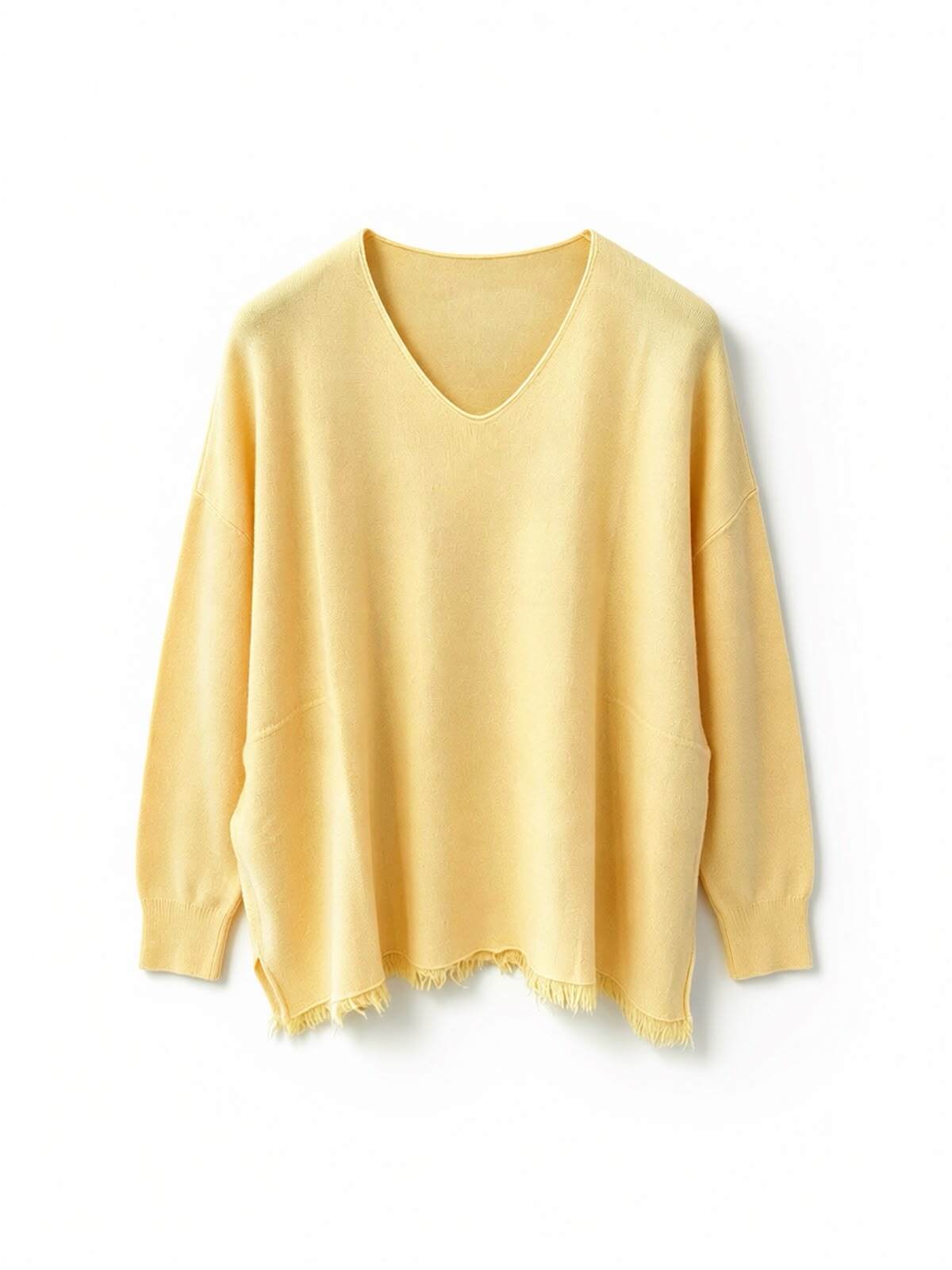 Grossiste JNJ - Pull col en V avec franges