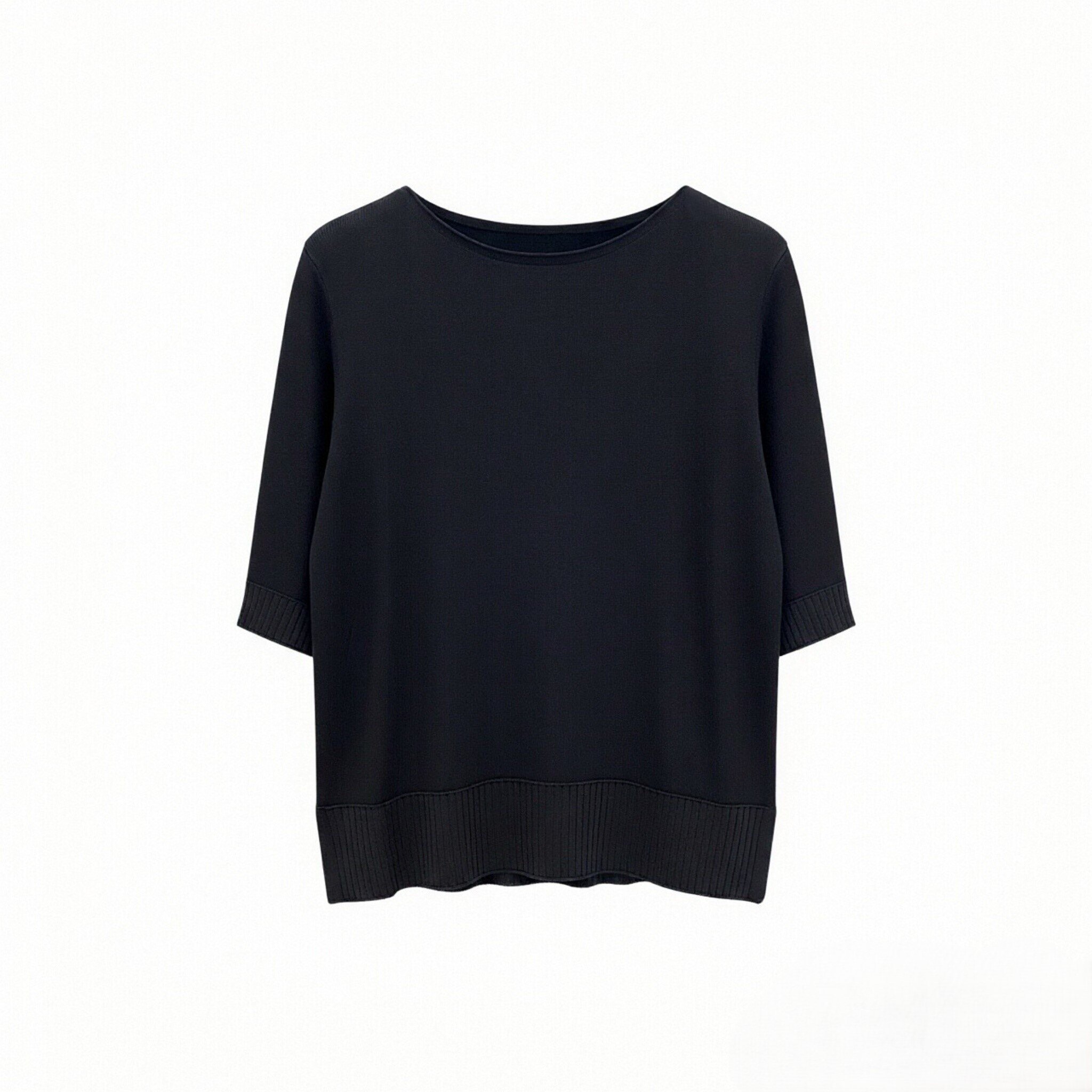 Grossiste JNJ - Pull à manches 3/4 en mélange de viscose