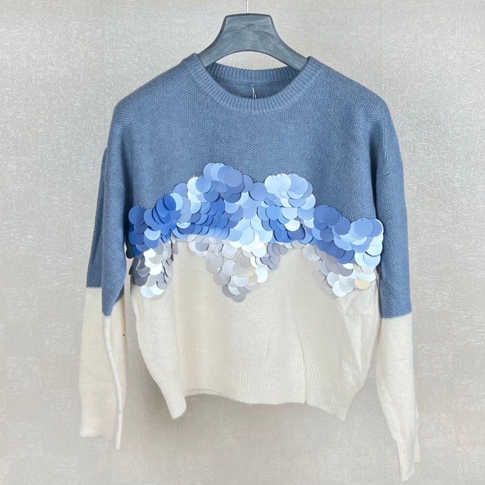Wholesaler JNJ - Two-tone sweater with sequins