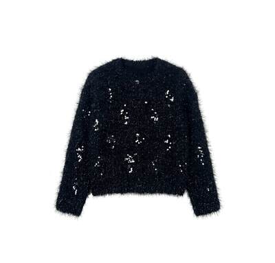 Großhändler JNJ - Rundhals-Pullover mit Strass- und Paillettenverzierungen Großhändler JNJ - Rundhals-Pullover mit Strass- und Paillettenverzierungen