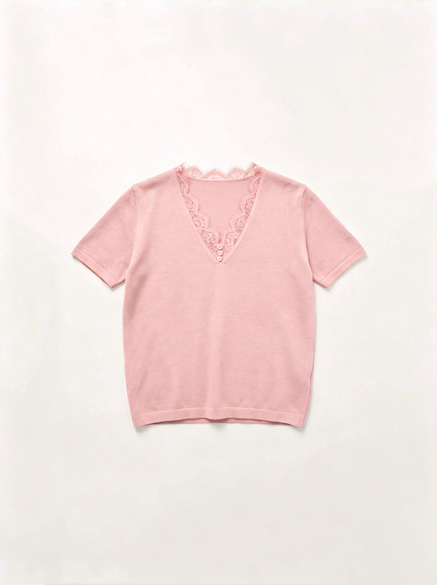 Wholesaler JNJ - Short-sleeve top with V-neck