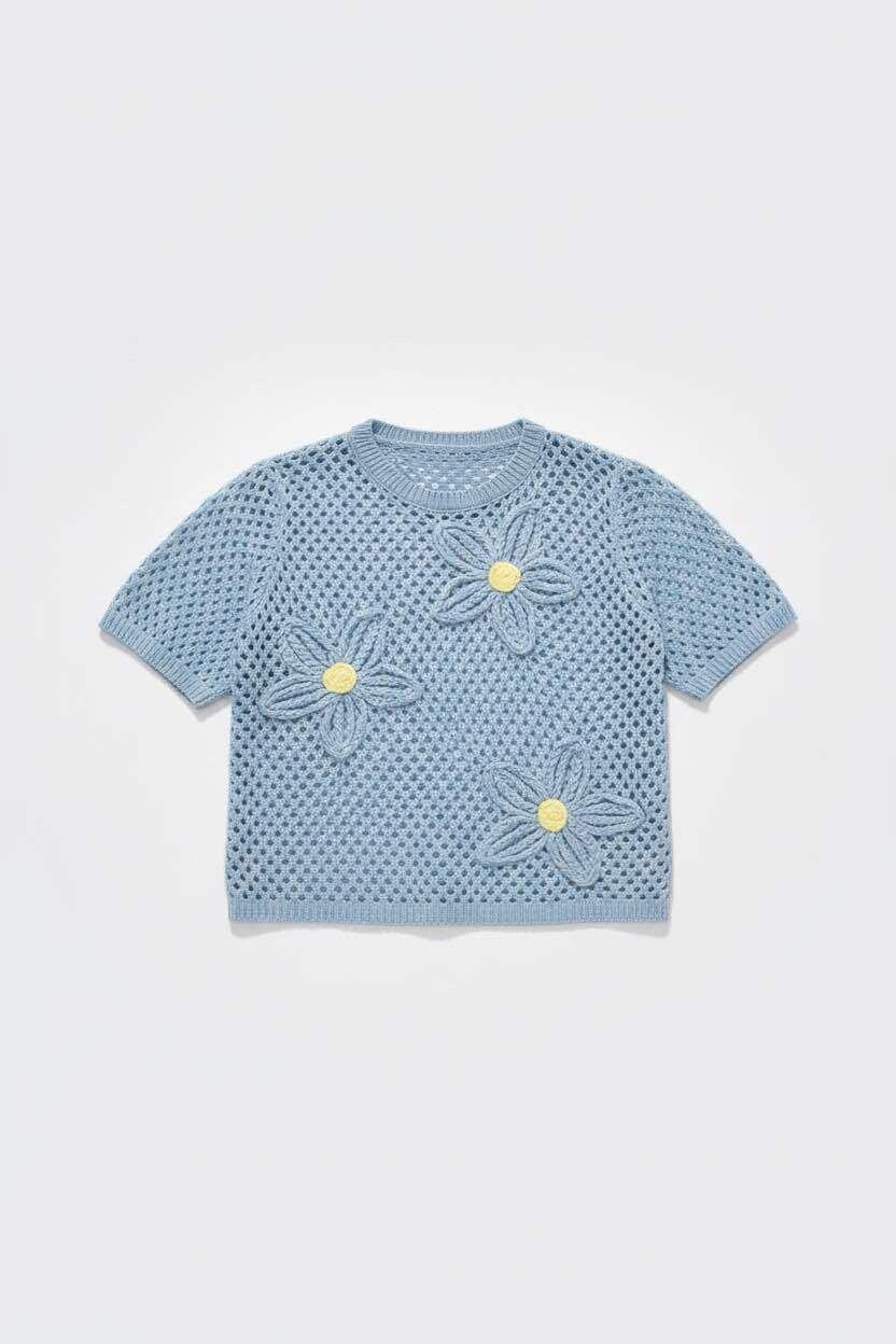 Mayorista JNJ - Camiseta calada de mezcla de algodón