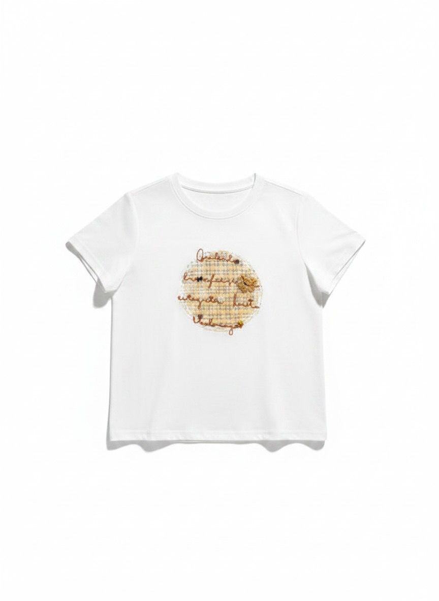 Wholesaler JNJ - T-shirt with embroidered lettering