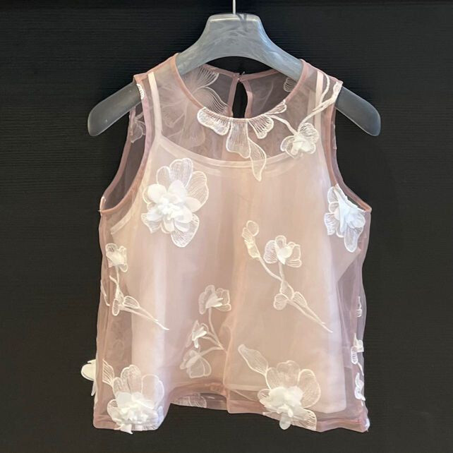 Grossista JNJ - Top con fiori decorativi