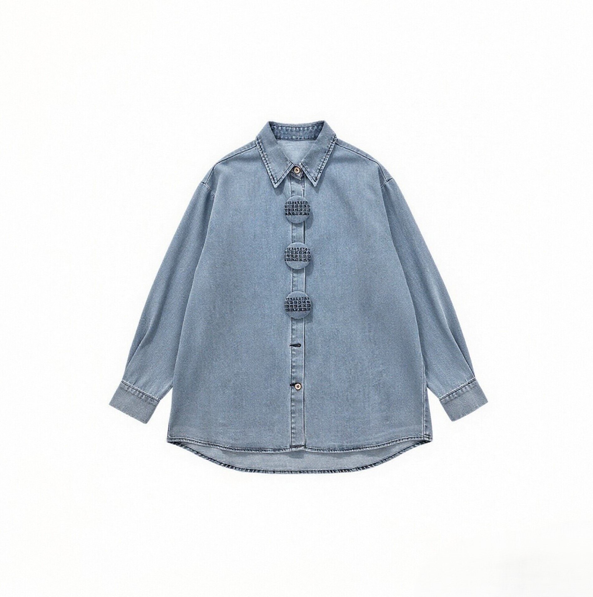 Wholesaler JNJ - Denim shirt styled as a jacket