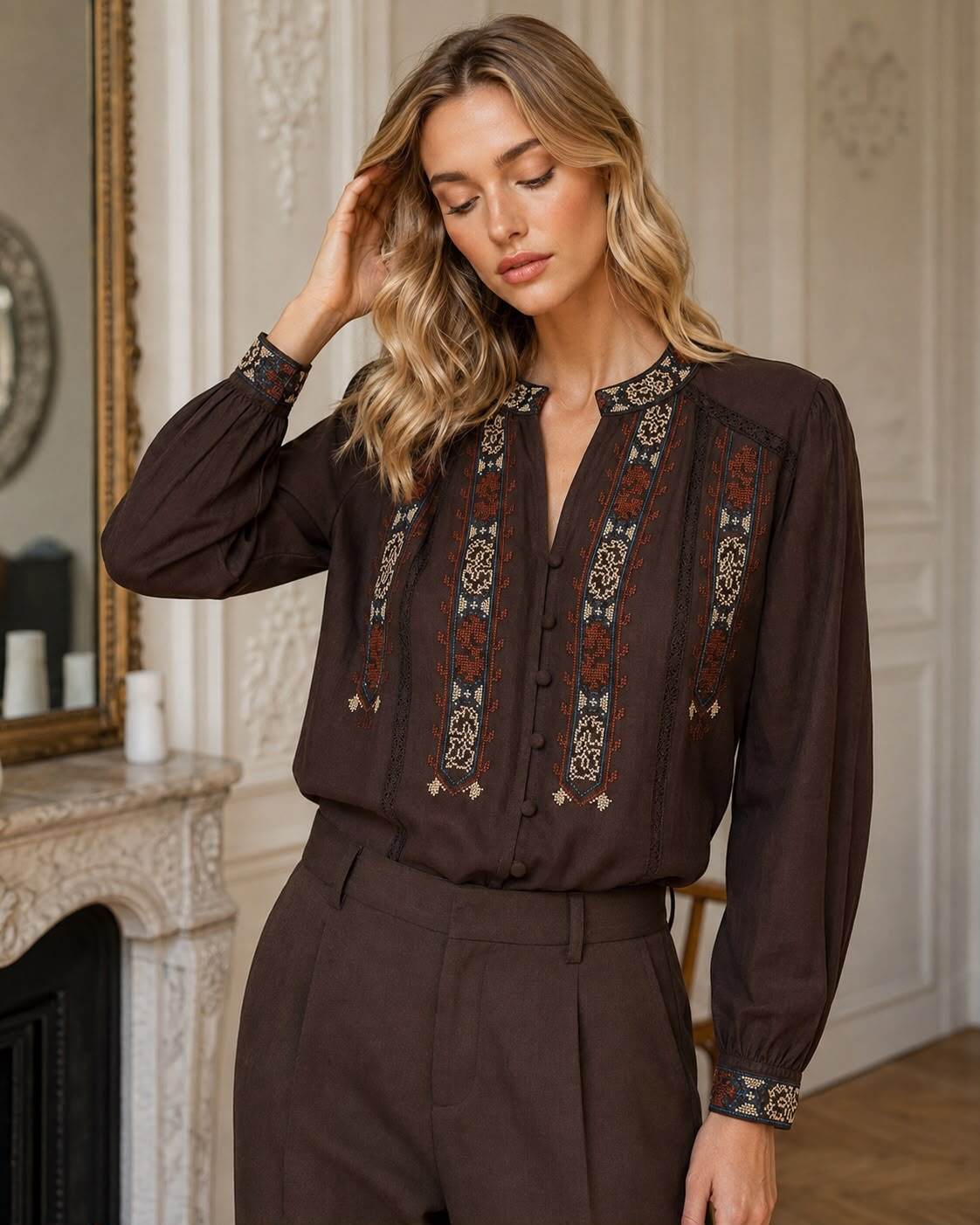 Wholesaler Joelly - Embroidered shirt