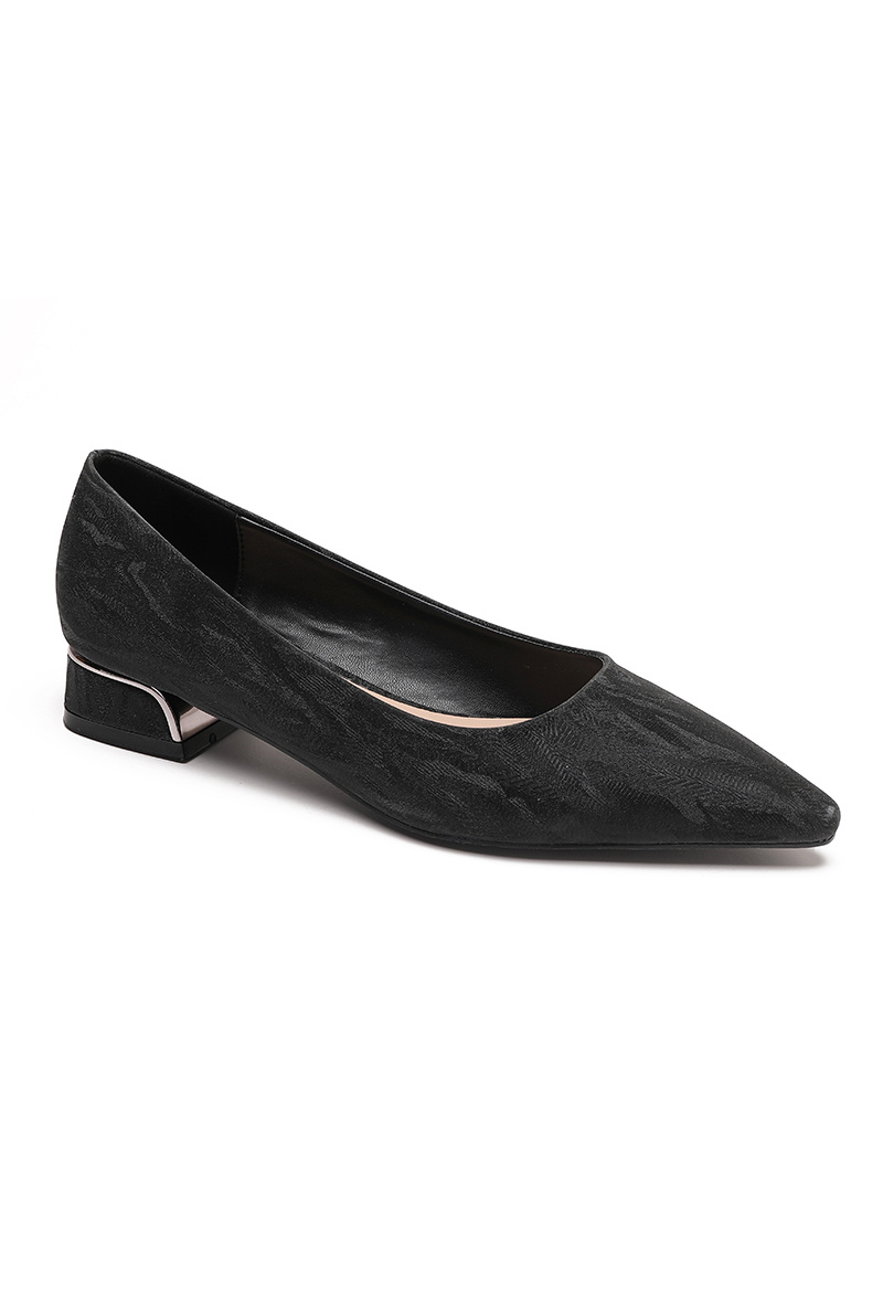 Grossista JOIA PARIS - Ballerine con piccoli tacchi in materiale glitterato H8-755