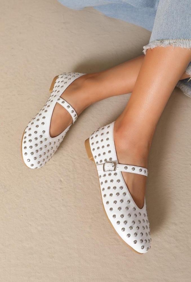 Großhändler JOIA PARIS - Ballerinas mit Nieten und Riemen CF-61