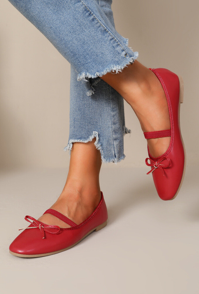 Großhändler JOIA PARIS - Bequeme Ballerinas mit Schleife und elastischem Riemen PT-5101
