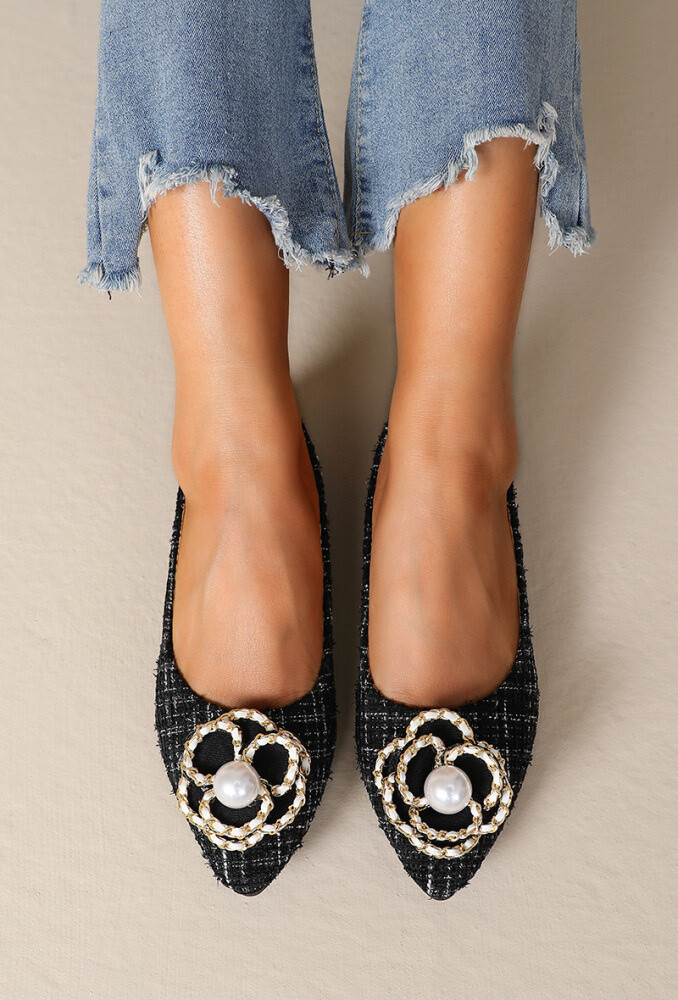 Großhändler JOIA PARIS - Ballerinas mit Blumenschnalle PT-5100