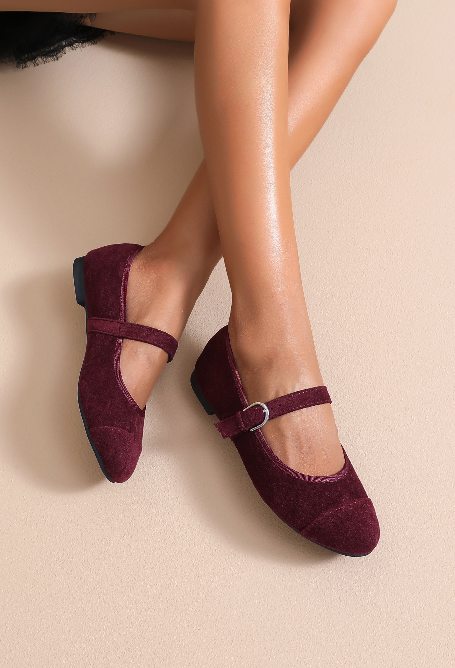 Grossiste JOIA PARIS - Ballerines Mary Jane en Suédine