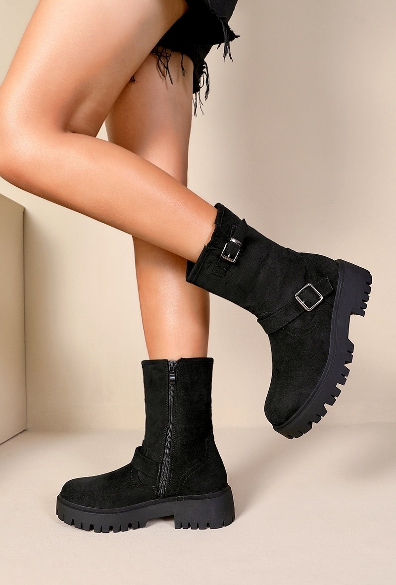 Großhändler JOIA PARIS - Stiefeletten mit zwei Schnallen H8-623