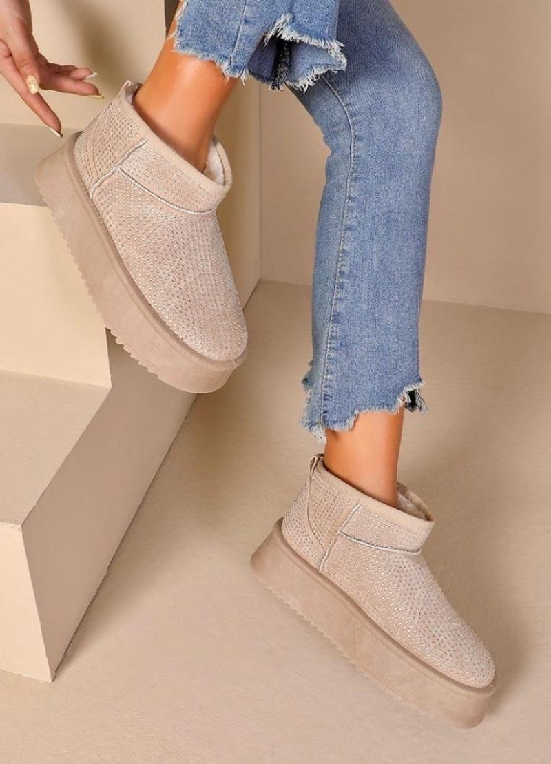 Großhändler JOIA PARIS - Mit PU-15 gefütterte Plateau-Stiefeletten
