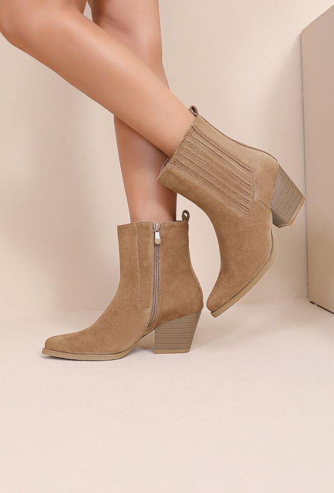 Grossiste JOIA PARIS - Bottines Santiag à talon carré