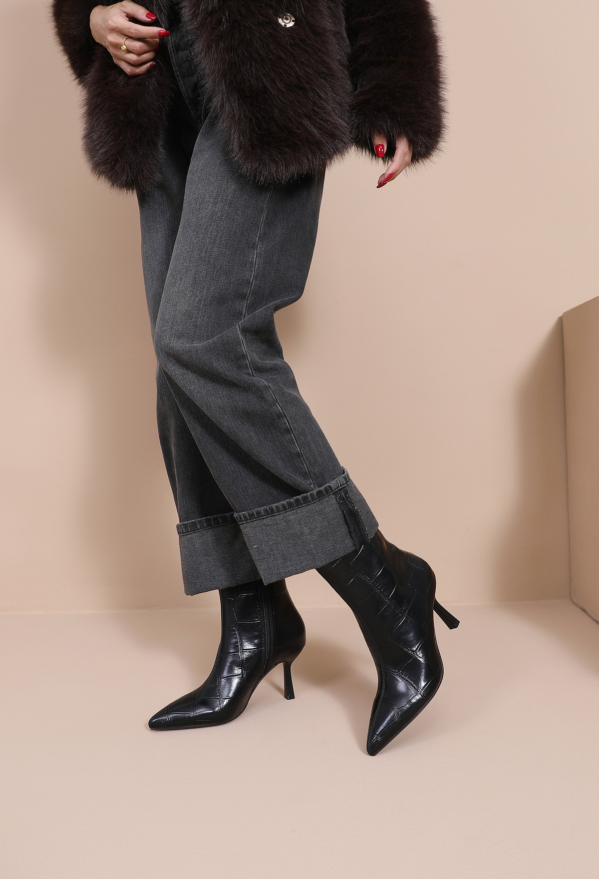 Mayorista JOIA PARIS - Botines de tacón con punta afilada