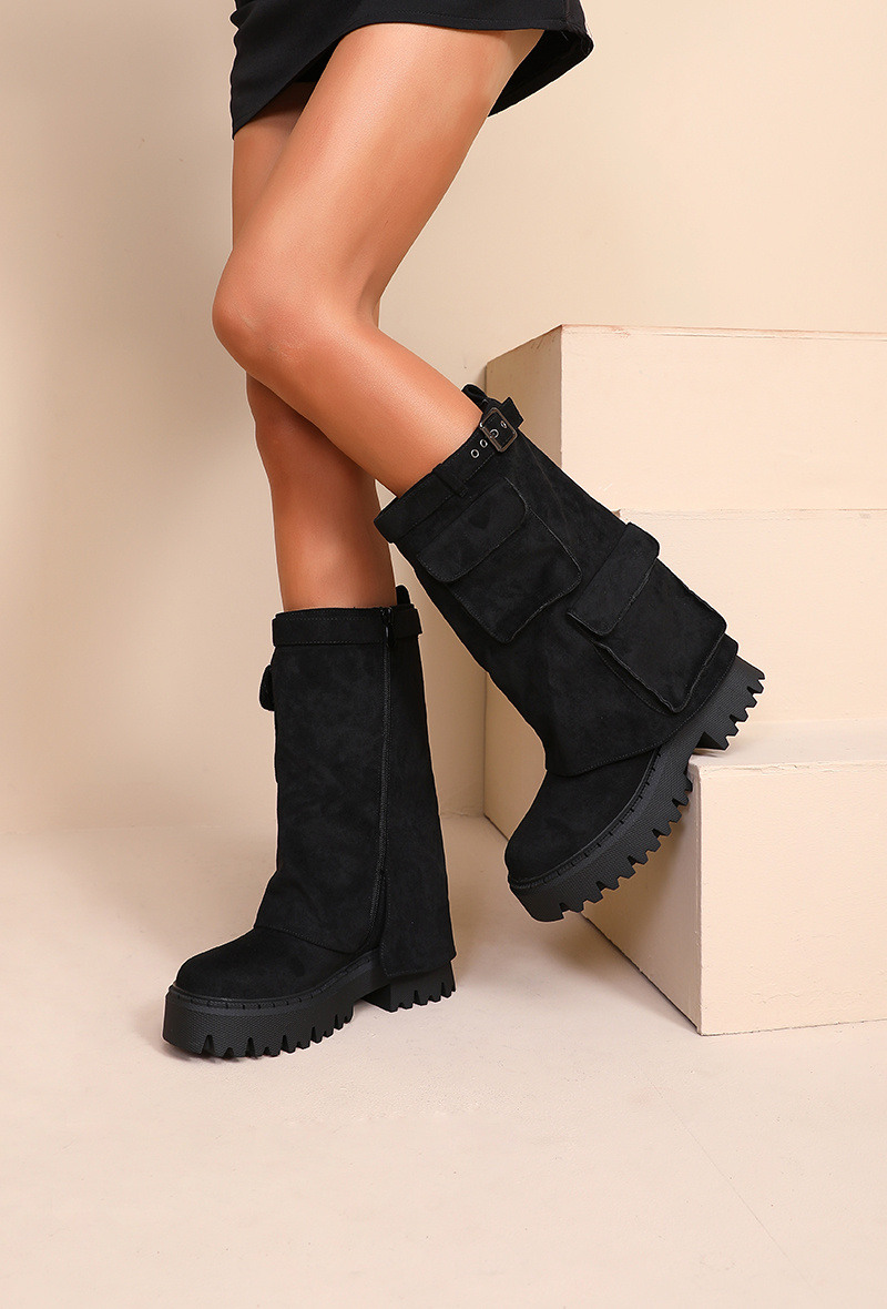 Wholesaler JOIA PARIS - Fold-over ankle boots with pockets