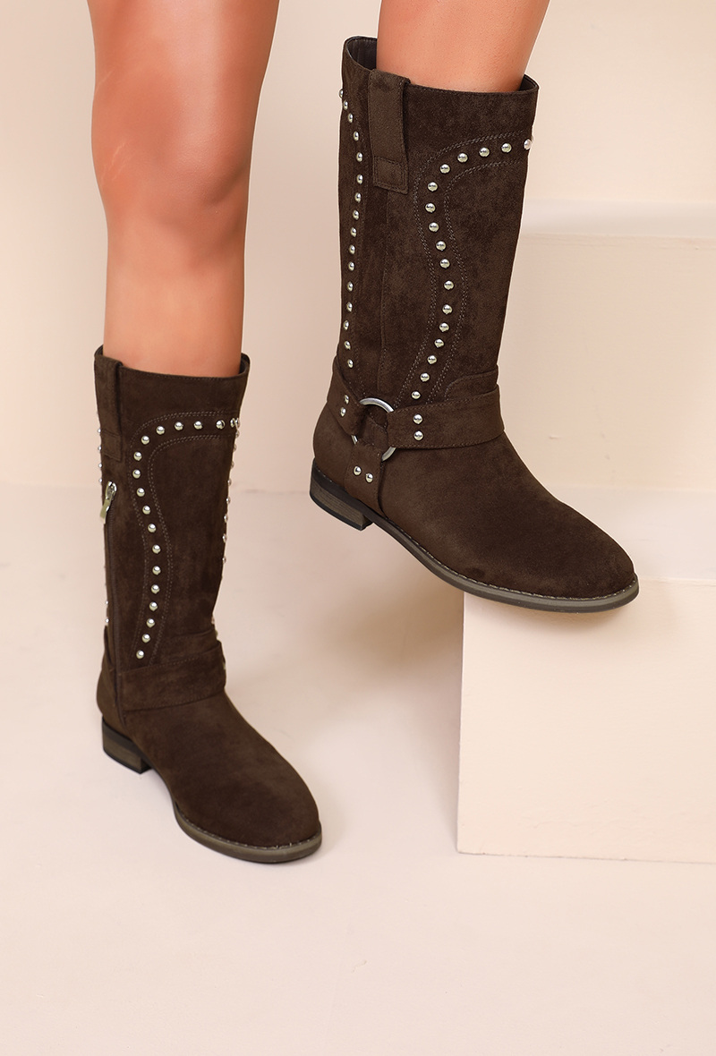 Großhändler JOIA PARIS - Stiefeletten mit Nieten
