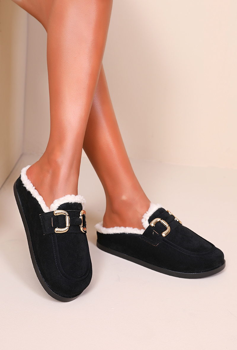 Grossiste JOIA PARIS - Chaussons fourré à boucle