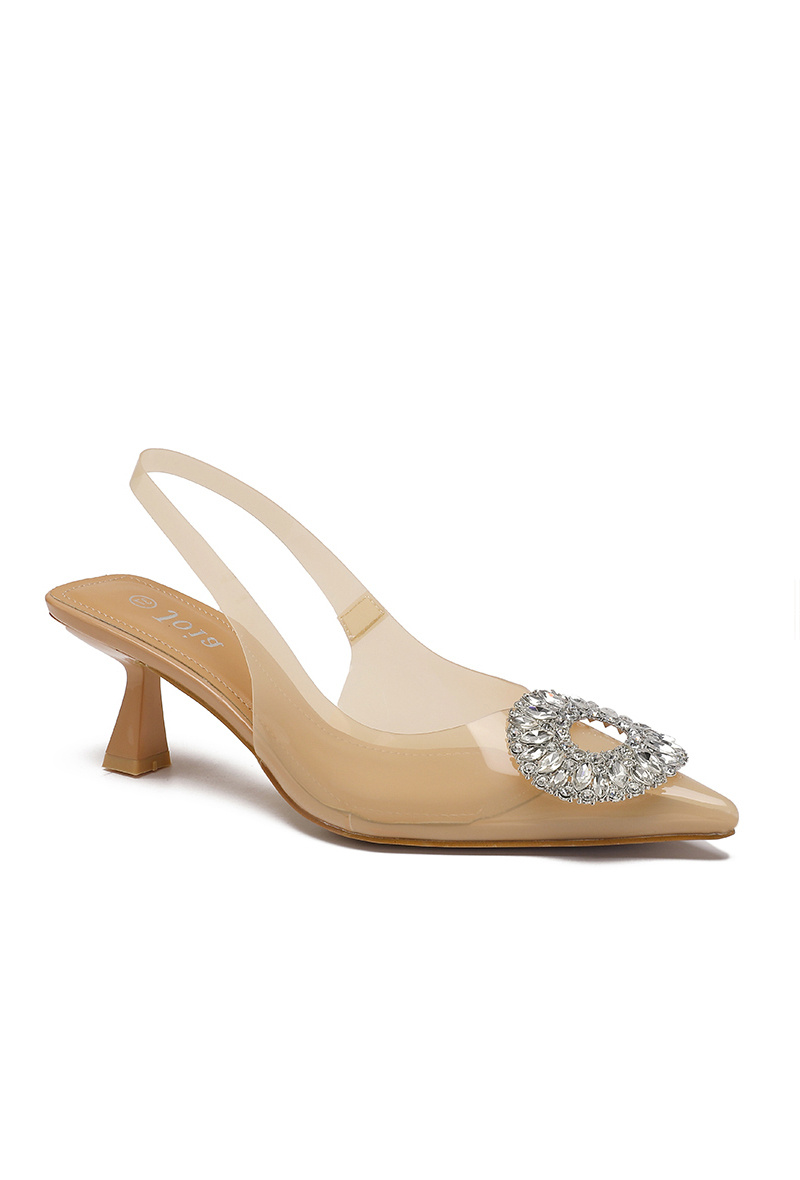 Escarpin transparent petit talon online