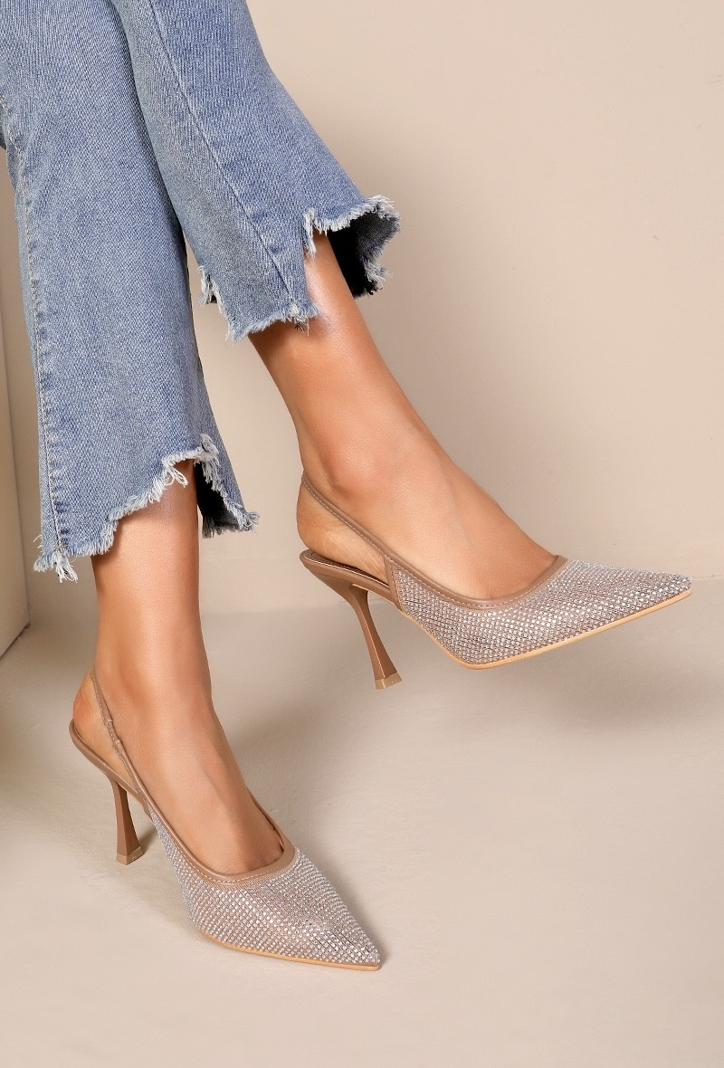 Wholesaler JOIA PARIS - HEEL PUMPS WITH STRASSES HY-3007