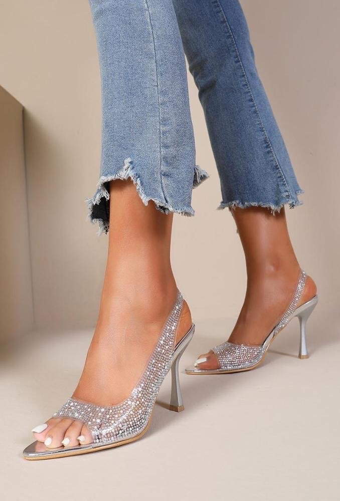 Grossista JOIA PARIS - Décolleté trasparenti con tacco e strass HY-3002