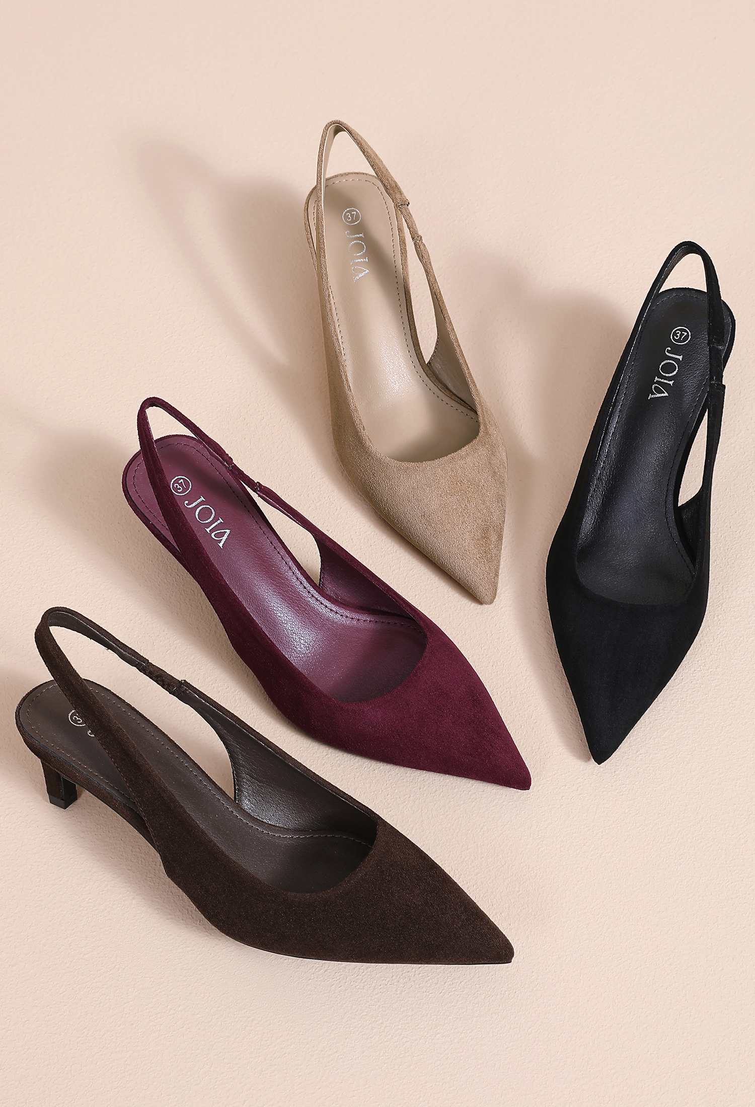 Grossista JOIA PARIS - Décolleté Slingback in Camoscio