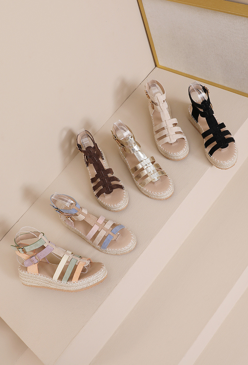 Wholesaler JOIA PARIS - Wedge Espadrilles with Gladiator Style