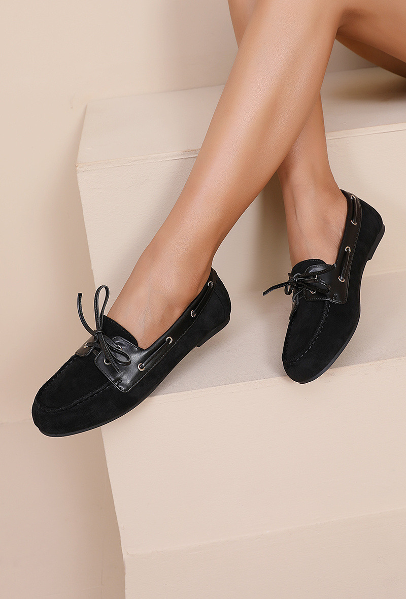 Grossiste JOIA PARIS - Mocassin chic bi-matières à lacets