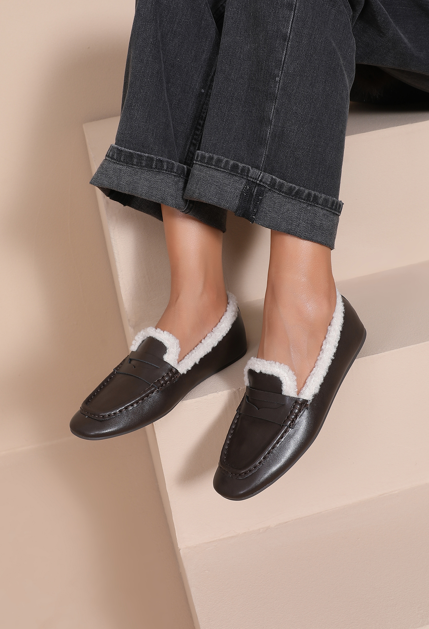 Grossiste JOIA PARIS - Mocassins Fourrés Femme