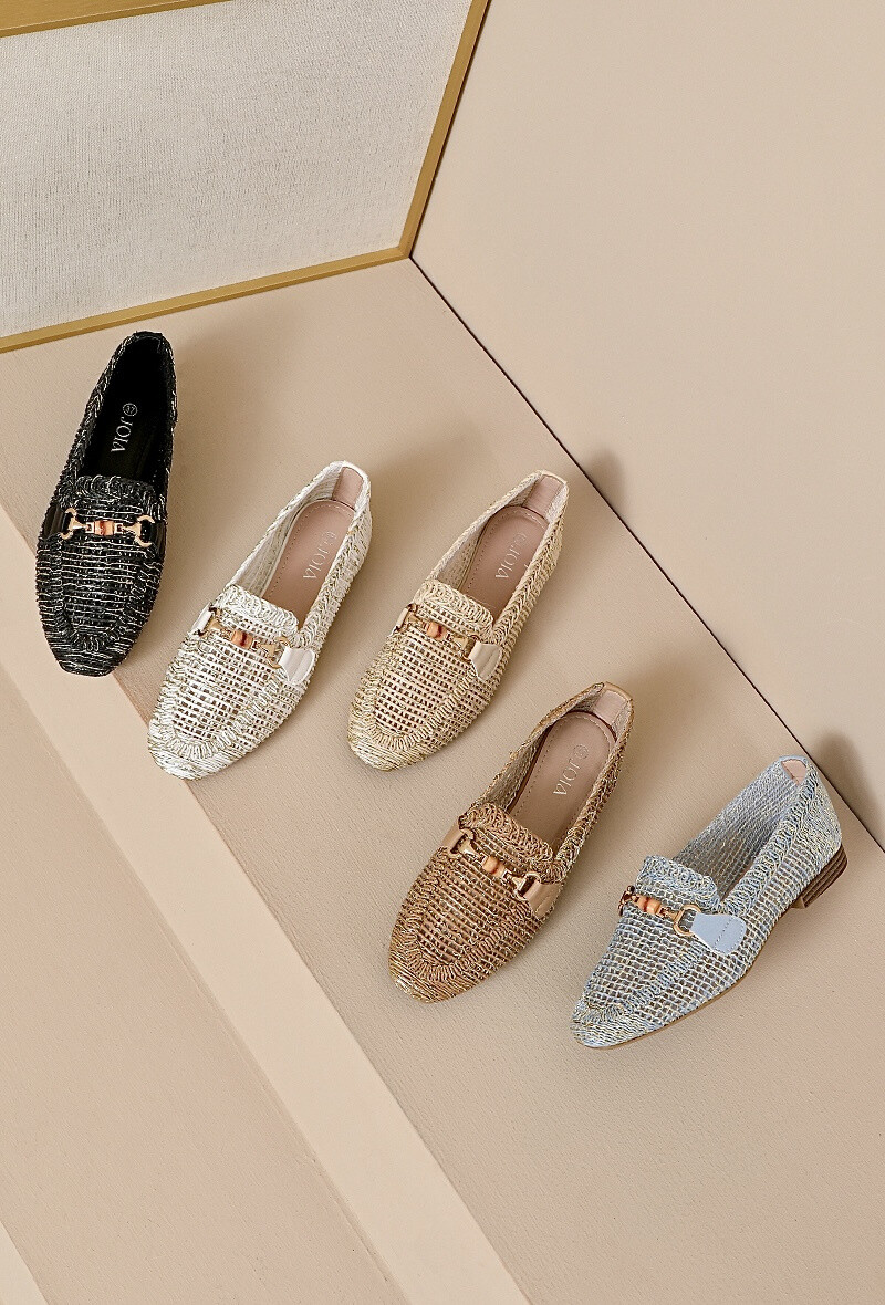 Grossiste JOIA PARIS - Mocassins en dentelles avec boucles tendances