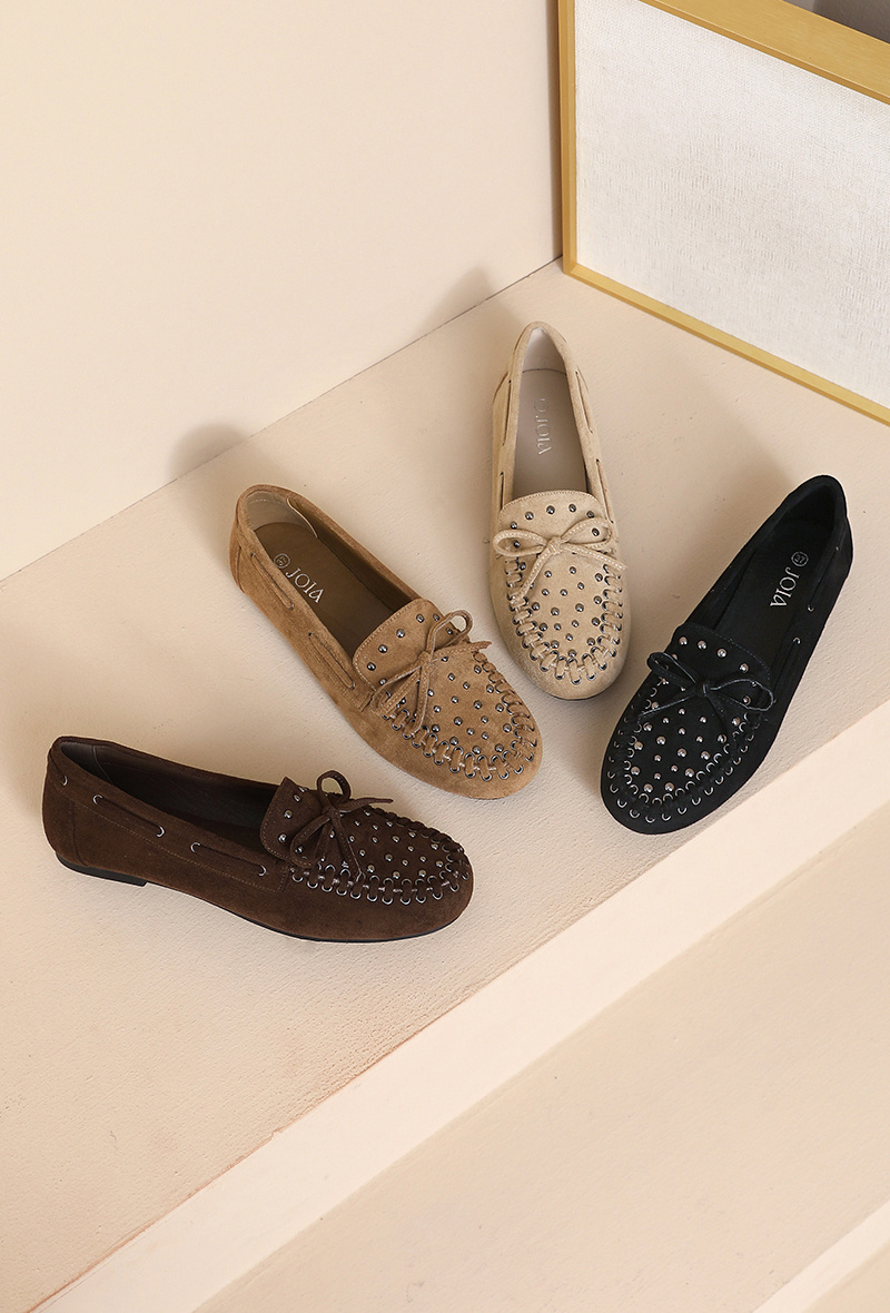 Mayorista JOIA PARIS - Mocasines tachonados con lazo