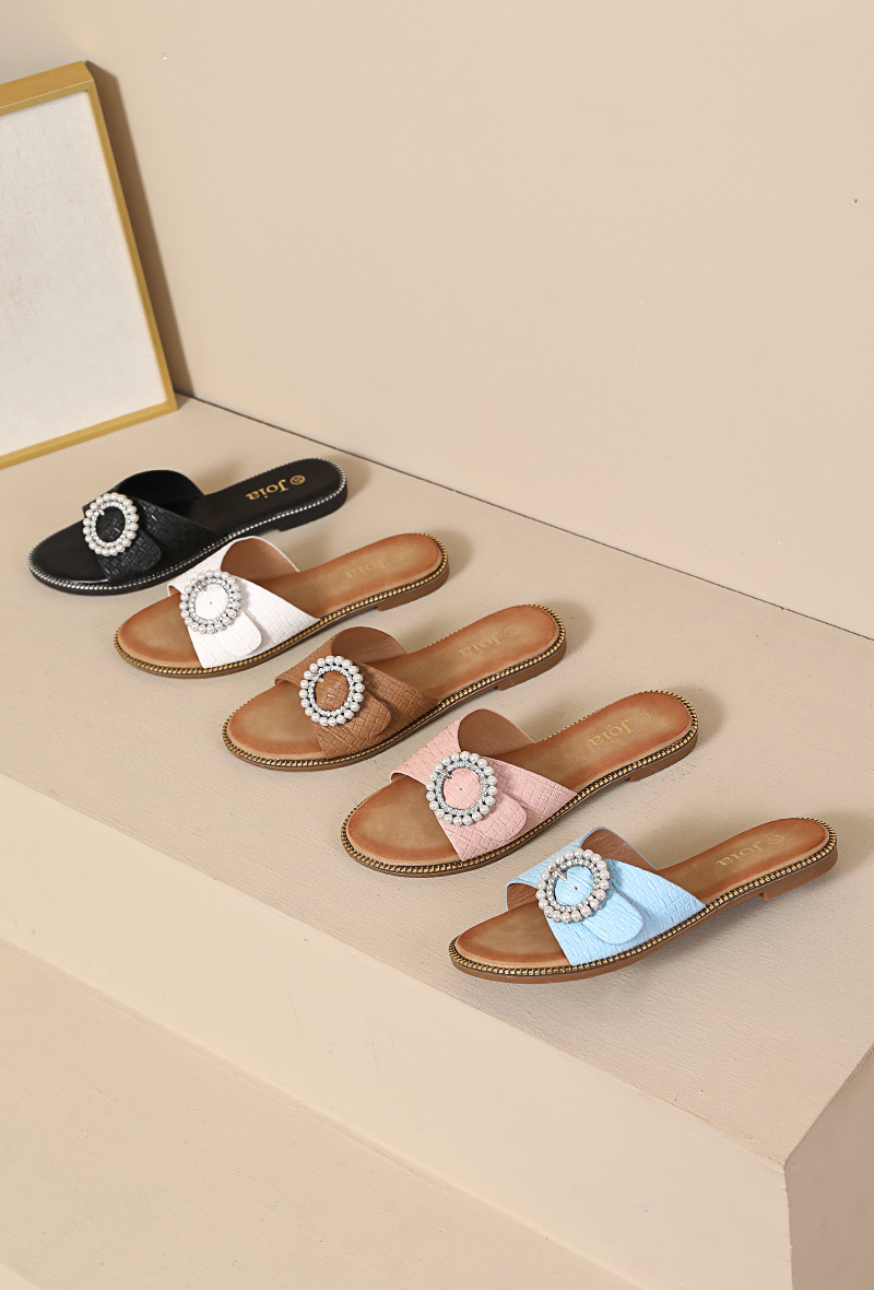 Grossista JOIA PARIS - CIABATTA CON FIBBIA IN PERLA W-155