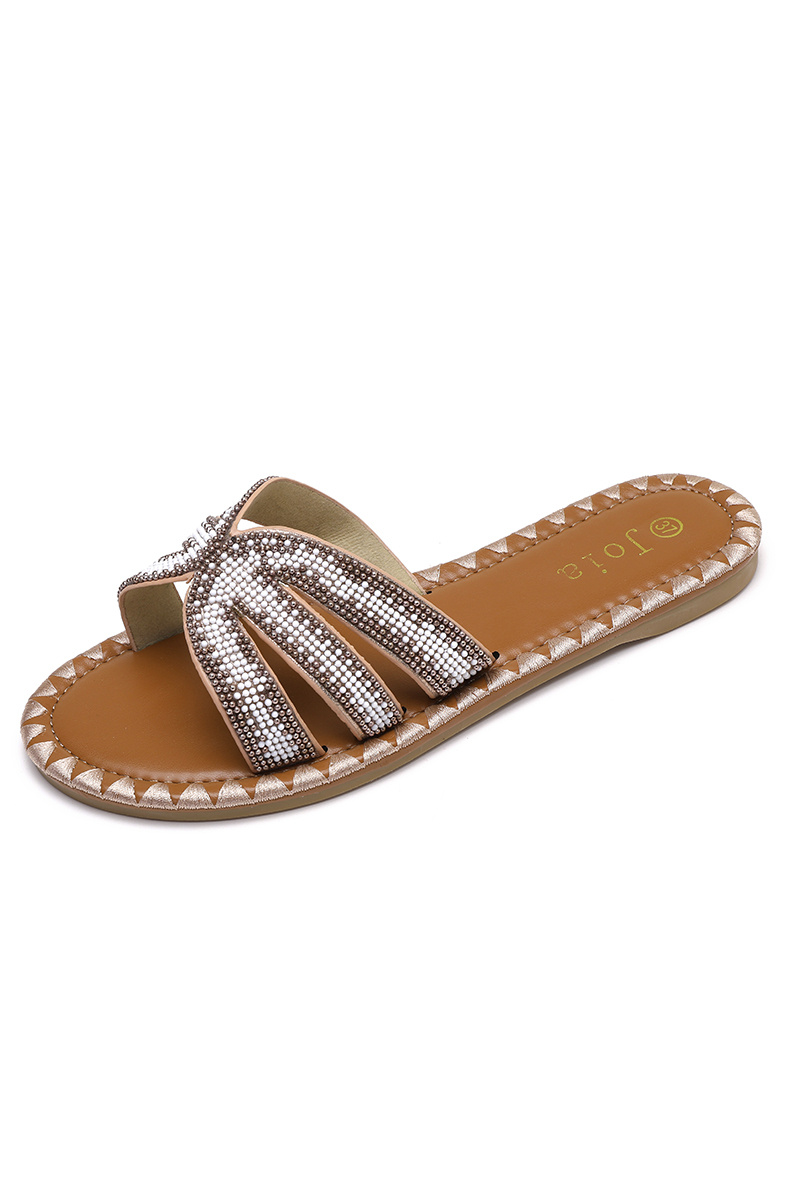 Grossista JOIA PARIS - CIABATTE CON STRASS BORDO CUCITO SS-209