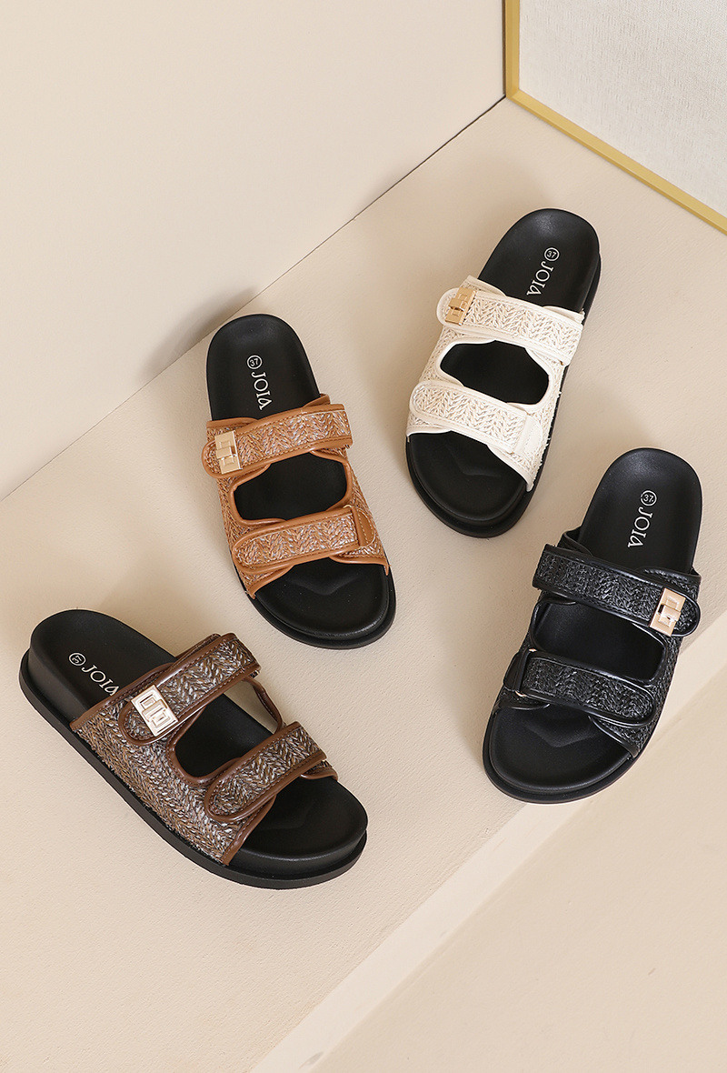 Grossiste JOIA PARIS - Claquette à scratch et boucle tendance