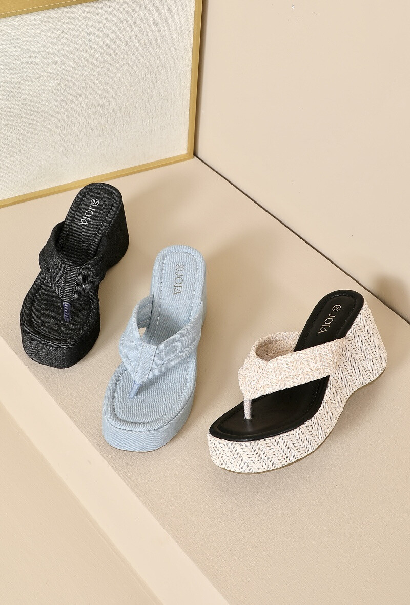 Grossista JOIA PARIS - SANDALI CON ZEPPA PLATFORM IN PAGLIA