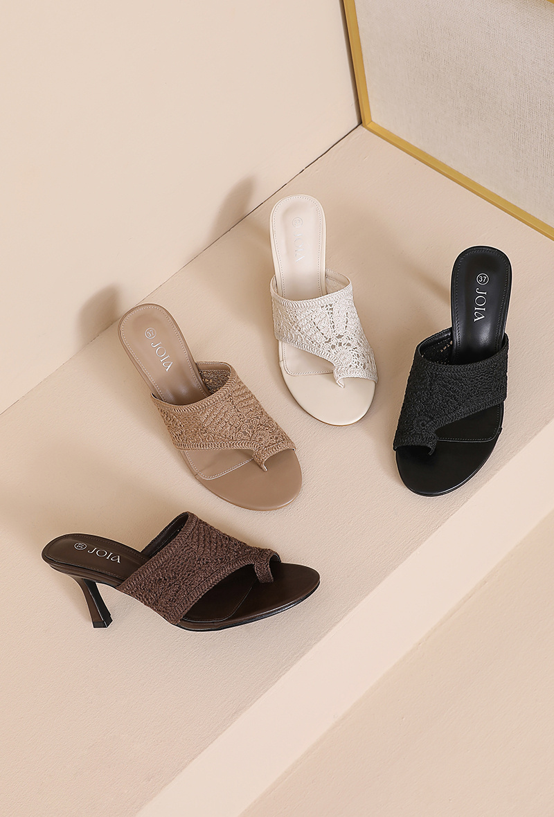 Mayorista JOIA PARIS - Mules texturizados con tacón abierto