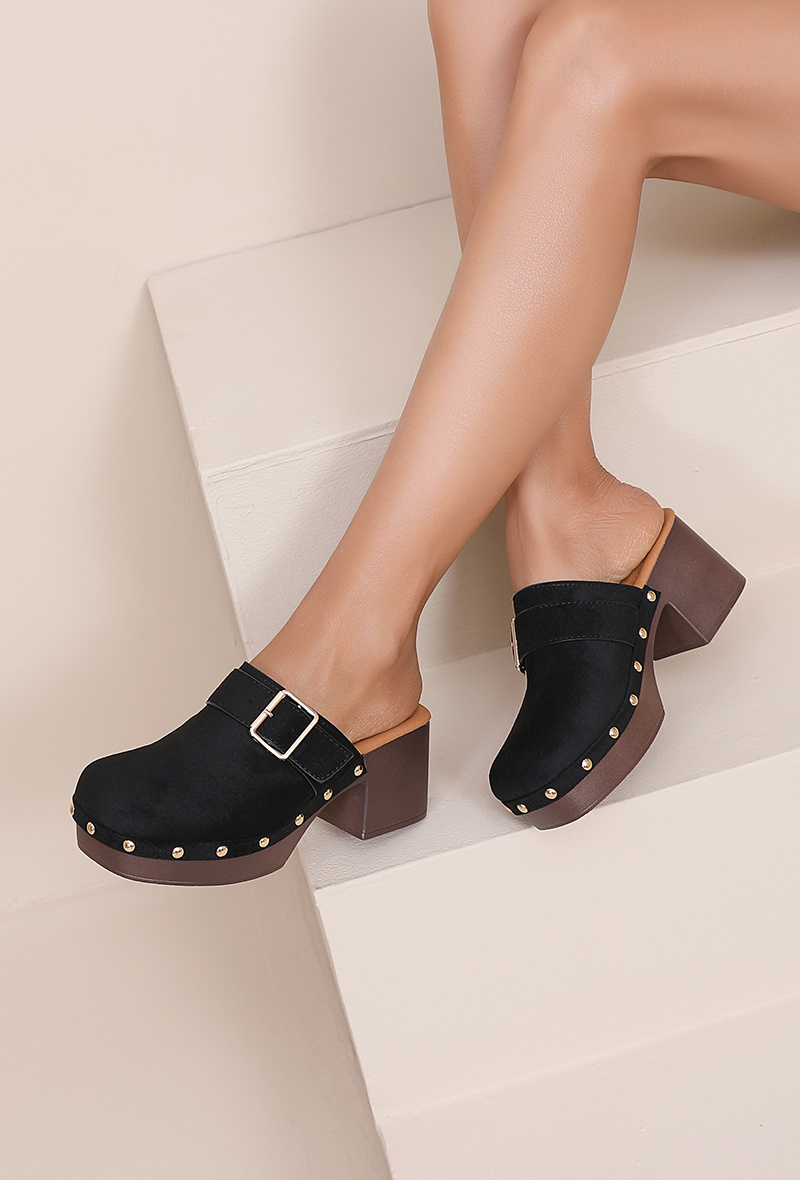 Grossiste JOIA PARIS - Mule sabot à talon carré et boucle
